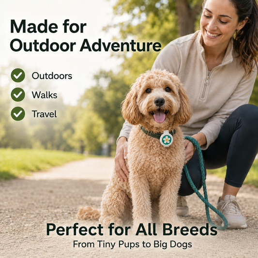 Bug-Off Clip for Dogs - Natural Flea, Tick & Mosquito Repellent (KN FLAX)