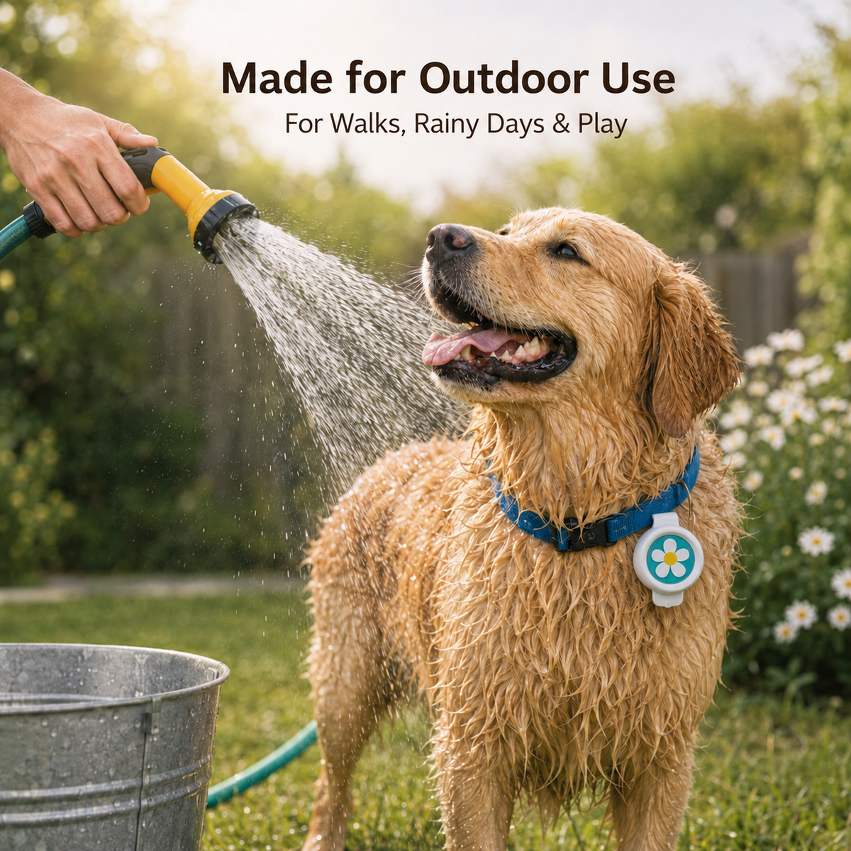 Bug-Off Clip for Dogs - Natural Flea, Tick & Mosquito Repellent (KN FLAX)