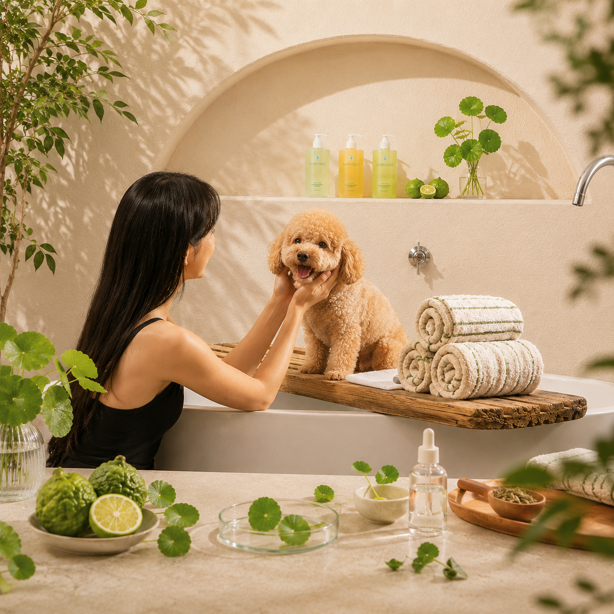 Spa-like bath time with Everyonce Soothing & Mild Shampoo